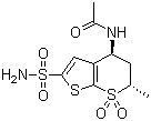 N-[2-(aminosulfonyl)-5,6-dihydro-6-methyl-7,7-dioxido-4H-thieno[2,3-b]thiopyran-4-yl]-, (4S-trans)