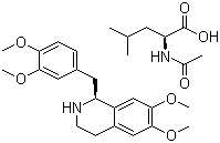 R-Tetrahydropapaverine-N-acety-L-leucinate